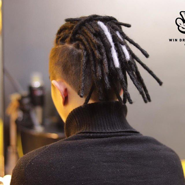 美发 纯手工脏辫非洲hiphop雷鬼嘻哈小鬼短发套脏辫假发